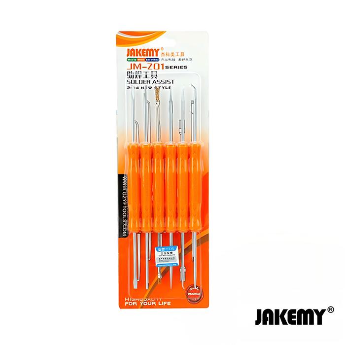 Gambar Jakemy JM-Z01 6 in 1 Soldering Assist Tool Set Hand Tools Brash Repair dari House Sparepart undefined Tokopedia