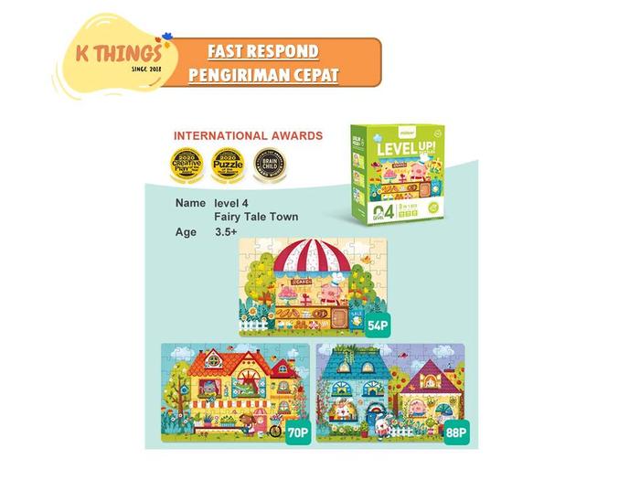 Gambar MIDEER Level Up Puzzles Mainan Edukasi Anak Kado Anak 2+ 3+ 4+ 5+ 6+ 7 - Level 4 Dessert dari K Things undefined Tokopedia