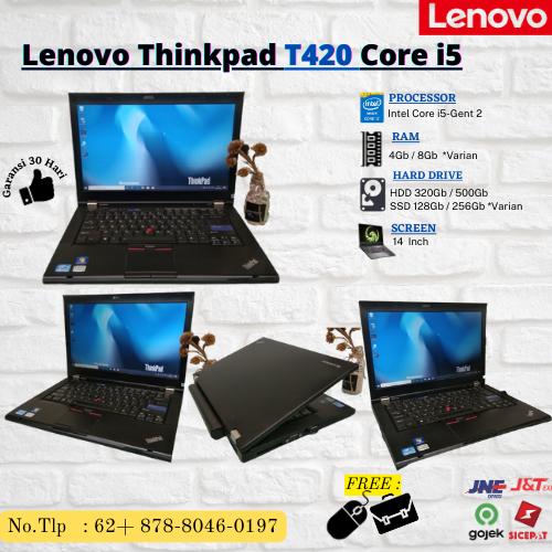 Jual Lenovo Thinkpad T420 core i5 Ram 8gb Ssd 240gb - 4 gb, SSD