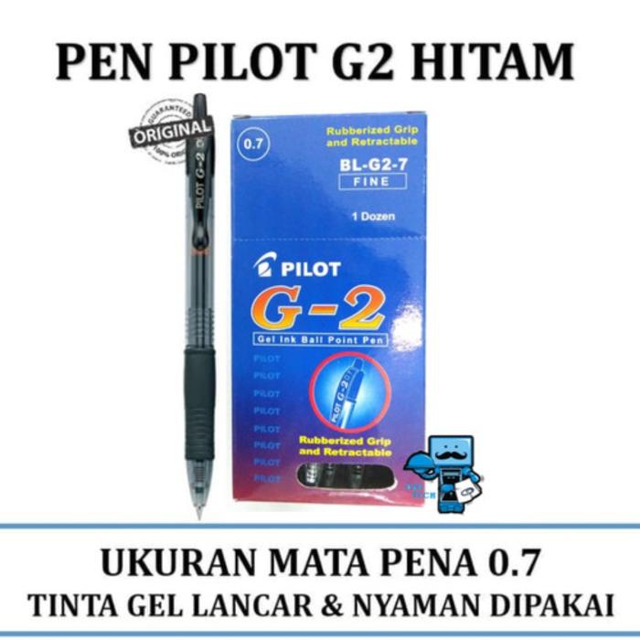 Gambar PULPEN PILOT G2 - Hitam dari SAKURA STATIONERI undefined Tokopedia