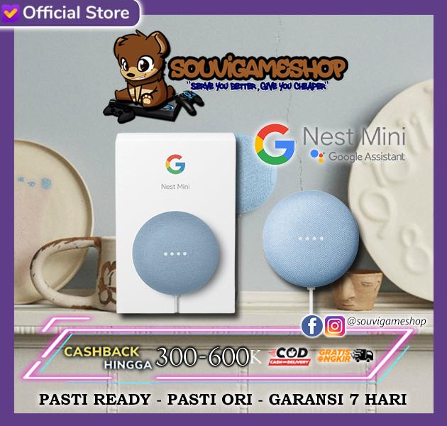 Gambar GOOGLE NEST MINI (HOME MINI 2ND Generation) WRTY 6 MONTHS - Sky Blue dari souvigames undefined Tokopedia