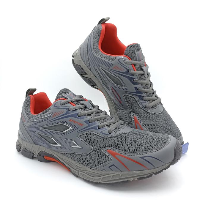 Gambar Sepatu Running Spotec VENTURE ABU - MERAH - Abu-Merah, 37 dari Andretelli_Store undefined Tokopedia