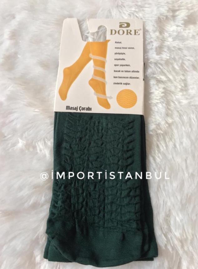 Gambar Kaos kaki massage Dore import Turki - Nefti hijau tua dari ZSH Shop undefined Tokopedia