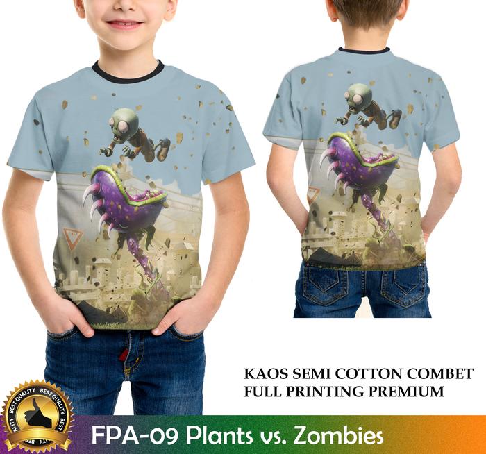Gambar Baju Plants vs. Zombies 3D Full Printing Baju Game Anak #FPA-09 - XS (1-2 tahun) dari Kaos Printing 3D undefined Tokopedia