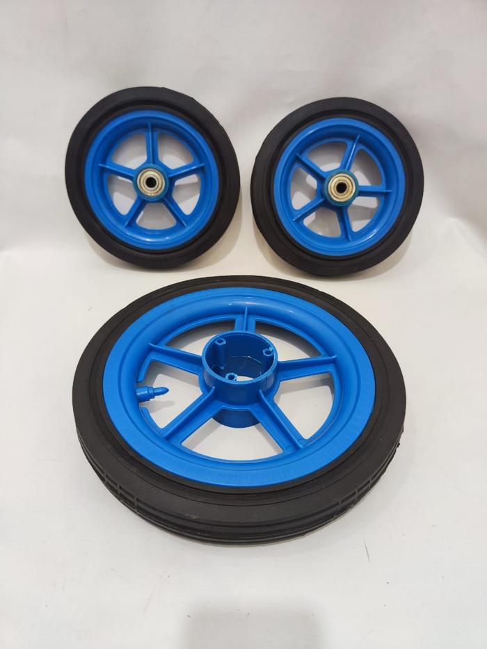 Gambar Ban depan atau belakang motif bintang bearing 6200 sepeda roda tiga - Biru, Ban depan dari fantasyLf undefined Tokopedia