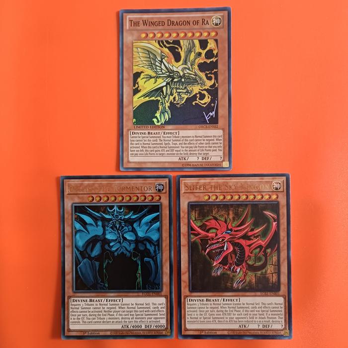 Yugioh Exodia Deck YU-GI-OH! TCG 8-Card Set - Exodia + (Obelisk, Slifer,  Ra) - LDK2 Egyptian God Cards