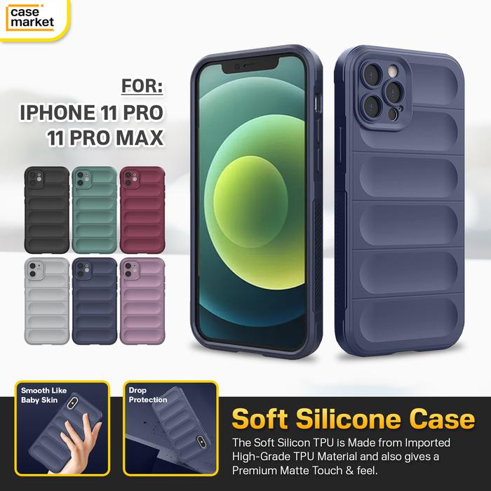 iPhone 11 Pro Max Soft Case Airbag Silicone Casing Candy Softcase TPU  iPhone 11 Pro, Hitam