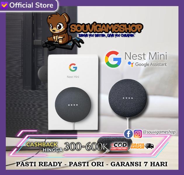 Gambar GOOGLE NEST MINI (HOME MINI 2ND Generation) WRTY 6 MONTHS - Charcoal Black dari souvigames undefined Tokopedia