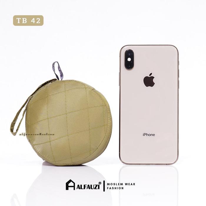 Gambar Mukena Travelling Pouch Mini / Parasut Korea Premium 2in1 Tas Bulat - TB42 dari AFCmukena undefined Tokopedia