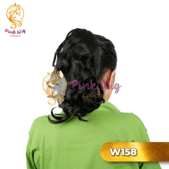 Gambar Hair Clip Curly W158 Pink Wig - Black dari Pink wig undefined Tokopedia