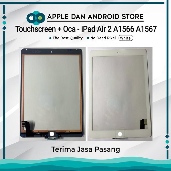 Gambar TOUCHSCREEN + OCA / TOUCH SCREEN + OCA IPAD AIR 2 A1566 A1567 - BLACK dari apple dan android store undefined 4 Tokopedia
