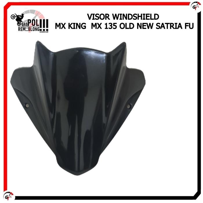 Gambar VISOR JUPITER MX KING 135 150 OLD NEW SATRIA FU WINDSHIELD WINSIL - Hitam dari GASPOL TEAMS undefined Tokopedia