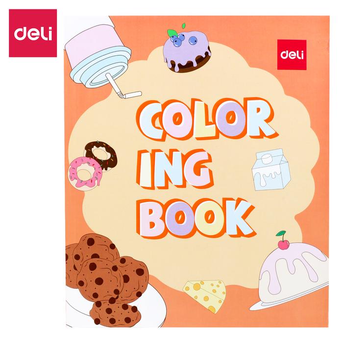 Gambar Deli Children Coloring Book / Buku Mewarnai Anak Berbagai Tema EN04X - Small | Dessert dari Deli Stationery Indonesia undefined Tokopedia