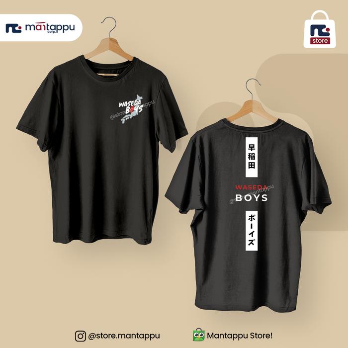 Gambar [Ready Stock] Paket Bundling Buku + Kaos Waseda Boys_Jerome Polin - Hitam Kanji, XL dari Mantappu Store! undefined Tokopedia