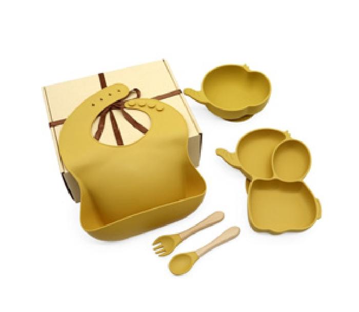Gambar Gift Baby Feeding Set Elephant/Set Silikon Peralatan Tempat Makan Bayi - SET GIFT MANGO dari ModernMoms undefined Tokopedia