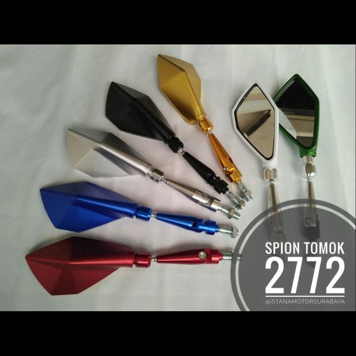 Gambar SPION TOMOK 2772 MIRROR SMALL LIPAT FULL WARNA UNIVERSAL MOTOR SEVEN - Kuning dari TRIPLE C MOTOR undefined Tokopedia