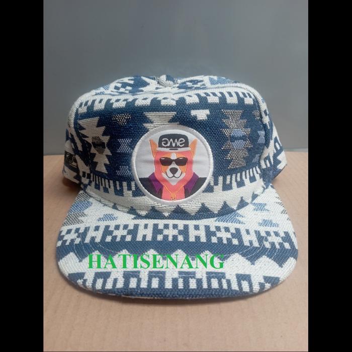 Gambar Topi SNAPBACK Hiphop Dewasa Aztec Blue (Second like New) dari HATISENANG168 undefined Tokopedia