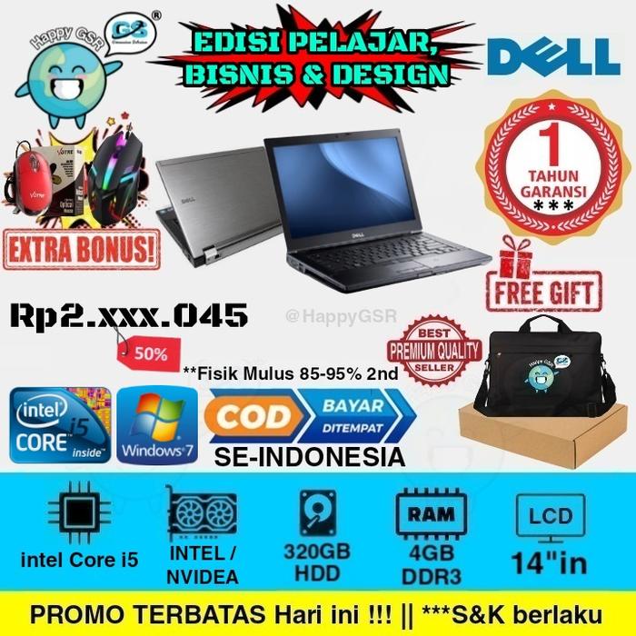Gambar Laptop Dell E6410 6410 Lattitude Core i5 RAM 4GB Garansi 1Tahun - TANPA BATERAI dari importlaptop undefined Tokopedia