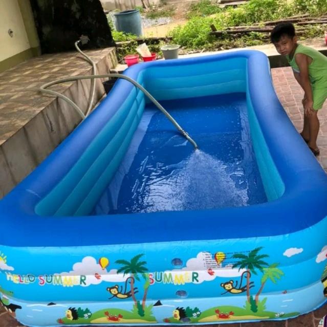 Gambar KOLAM RENANG Anak Ukuran Jumbo Besar [ 380 x200x60 cm] + Pompa Listrik - Kolam Saja, 3,8 METER MOTIF dari Toko Modern01 undefined Tokopedia