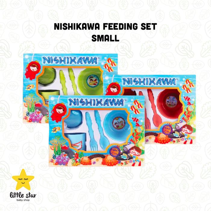 Gambar Nishikawa Feeding Set | Set Alat Makan Anak Bayi | Kado Bayi - Small, Biru dari Little Star Baby Shop_NEW undefined Tokopedia