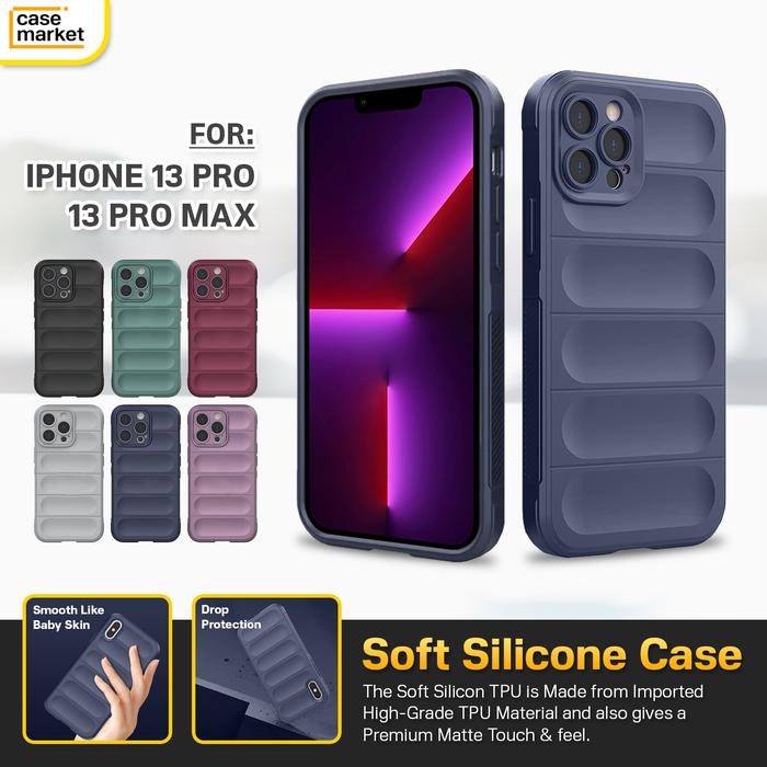 iPhone 13 Pro Max Soft Case Airbag Silicone Casing Candy Softcase TPU  iPhone 13 Pro, Hitam