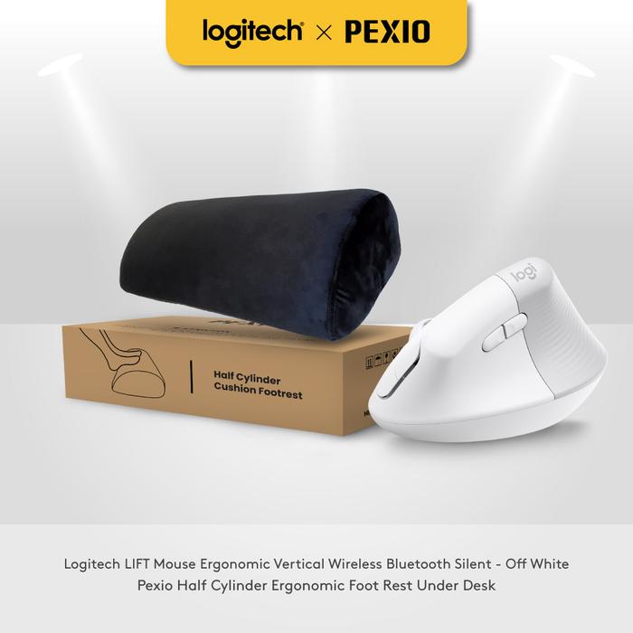 Gambar Logitech X PEXIO Exclusive Bundle - LIFT Mouse Ergonomic Vertical - Off White dari Logitech Official Store undefined Tokopedia