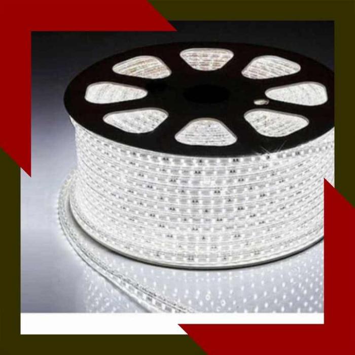 Gambar Lampu Selang Led Strip 5050 220V 10 meter plus Soket - Putih dari C.A.E undefined Tokopedia