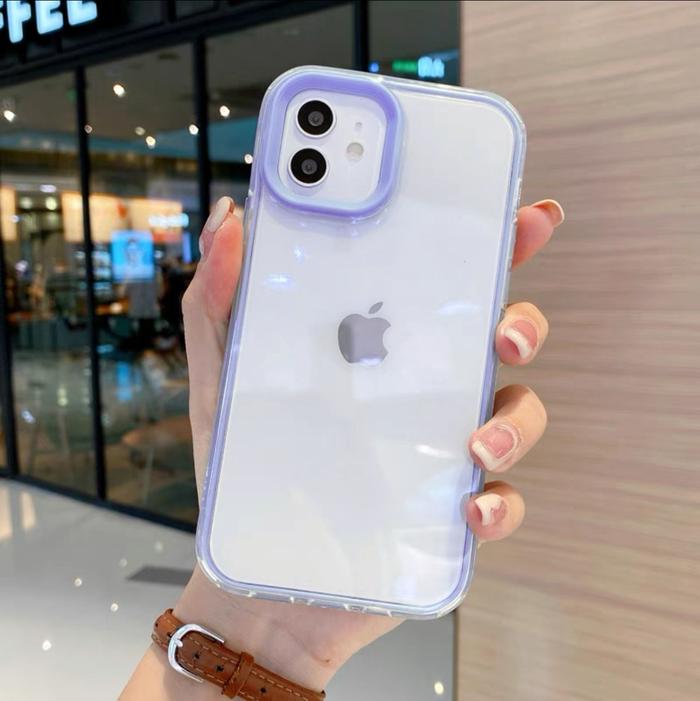 Gambar CLEAR BUMPER 3IN1 CASE REALME C31 C35 5 C25 C12 C20 C15 - PURPLE, REALME C15 dari Mycaseindmlg undefined Tokopedia
