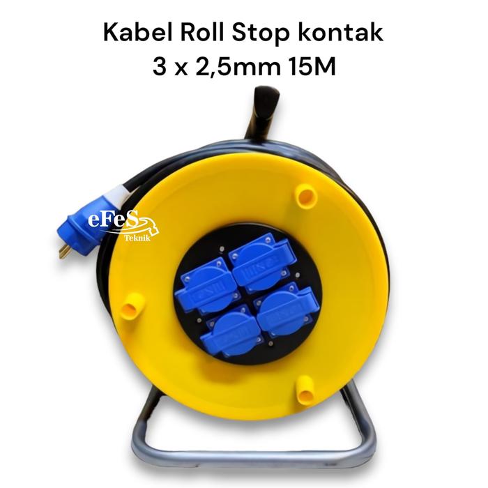 Jual KABEL ROLL STOP KONTAK 3 x 2.5mm 10M, 15M, 25M, 30M, 50M SNI IP-44 ...
