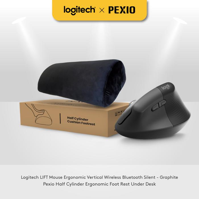 Gambar Logitech X PEXIO Exclusive Bundle - LIFT Mouse Ergonomic Vertical - Graphite dari Logitech Official Store undefined Tokopedia