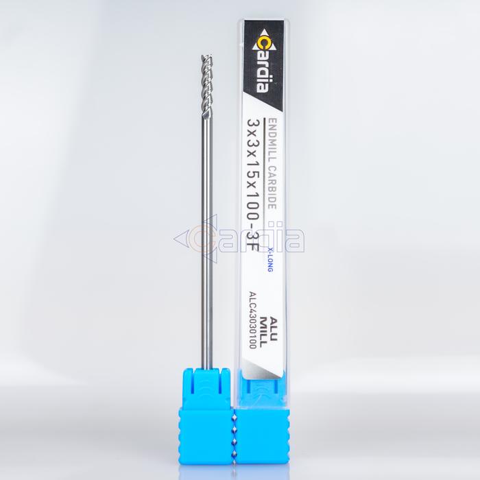 Gambar Endmill 3 mm Carbide 50 | 75 | 100 3 Flute Aluminium End Mill 3F CARDIA - 3 x 100 mm dari Cardia Tools undefined Tokopedia