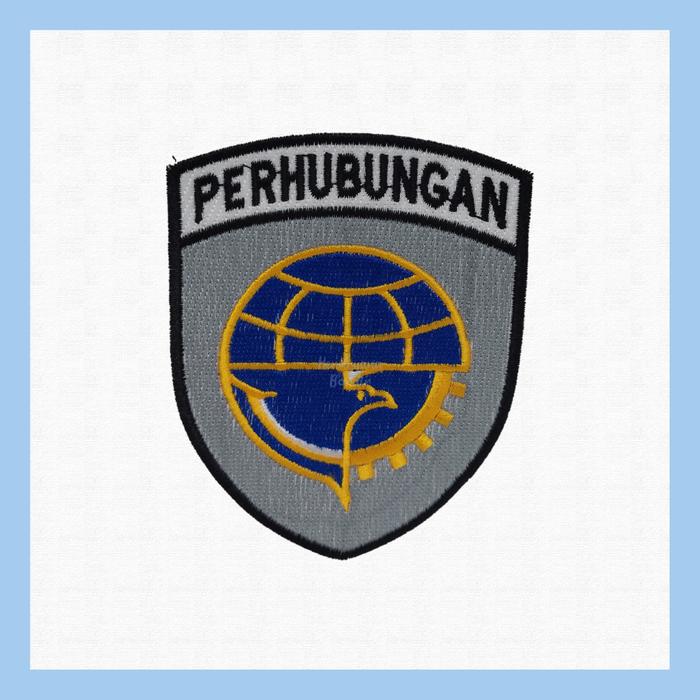 Gambar Bordir Logo Kementerian Perhubungan Dirjen Kemenhub Udara Laut Darat - Logo Kemenhub dari Hendryana Bordir undefined Tokopedia