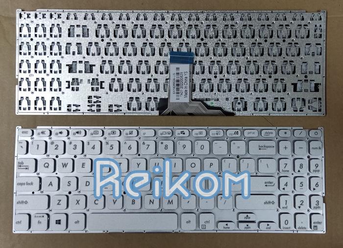 Gambar Keyboard untuk Asus tipe Vivobook 15 A509 A509f A509fa A509fj A509ma M509 M509b M509ba X509 X509f X509fj X509ja X509jp X509ma X509uj - Silver dari Reikom undefined Tokopedia