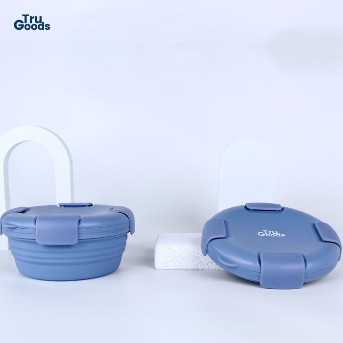 Gambar Foldable Foodware Tru Goods / Mangkok Lipat Multifungsi (Big 1000 ML) - Biru dari Tru Goods_NEW undefined Tokopedia