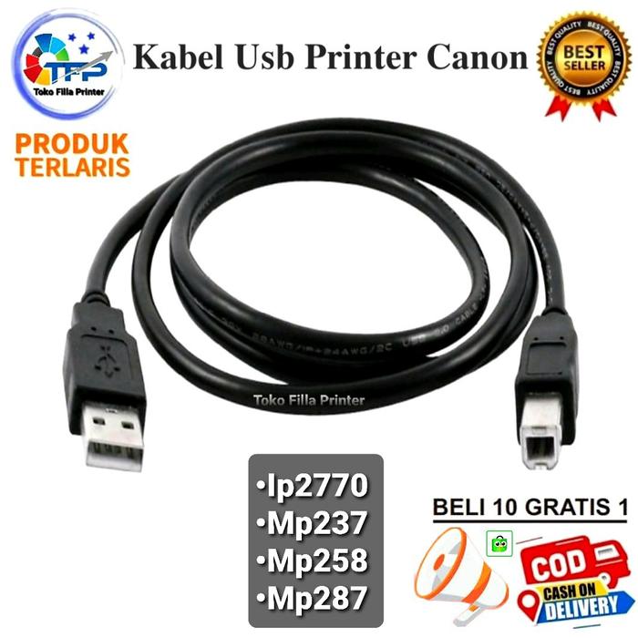 Gambar Kabel Usb Printer Canon Ip2770 Mp237 Mp258 Mp287 dari RAY PRINT SOLUTIONS undefined Tokopedia