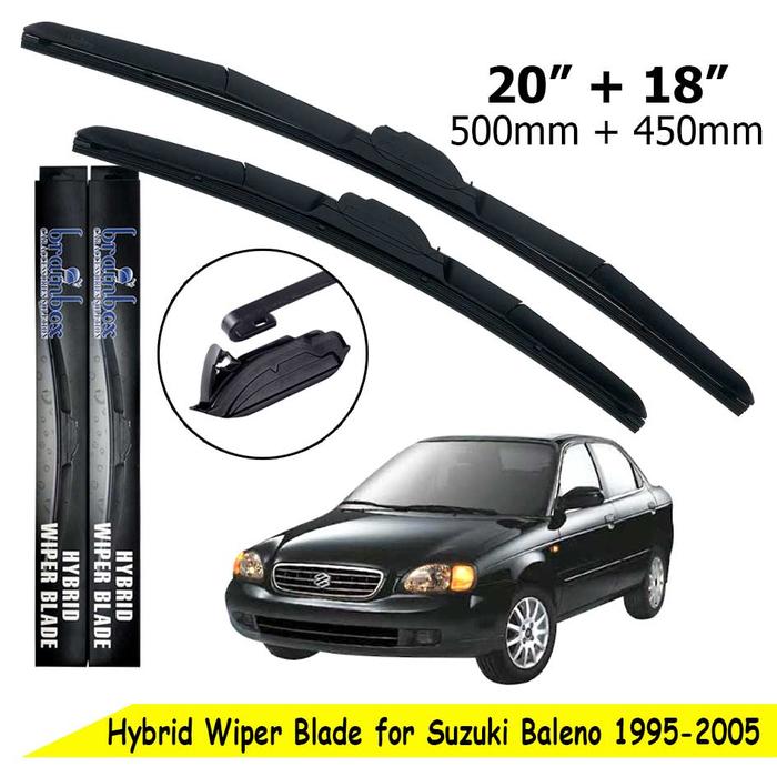 Gambar Brainbox Hybrid Wiper Mobil Suzuki Baleno Wiper Blade Wiper Kaca Mobil - 1995-2005 dari toserba murah meriah ada undefined Tokopedia