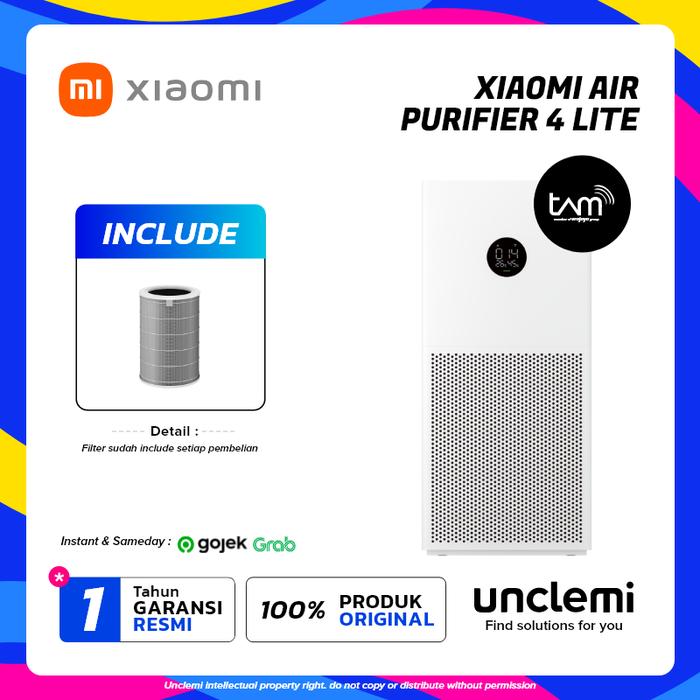 Gambar Xiaomi Smart Air Purifier 4 Lite - Mi Air Purifier 4 Lite 360° 43m² - 095f - 4 Lite, Garansi Resmi dari Unclemi undefined Tokopedia