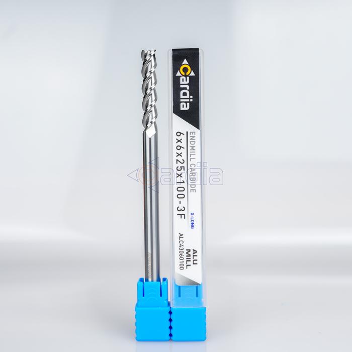 Gambar Endmill 6 mm x 50 | 75 | 100 | 150 3 Flute Aluminium End Mill Carbide - 6 x 100 mm dari Cardia Tools undefined Tokopedia