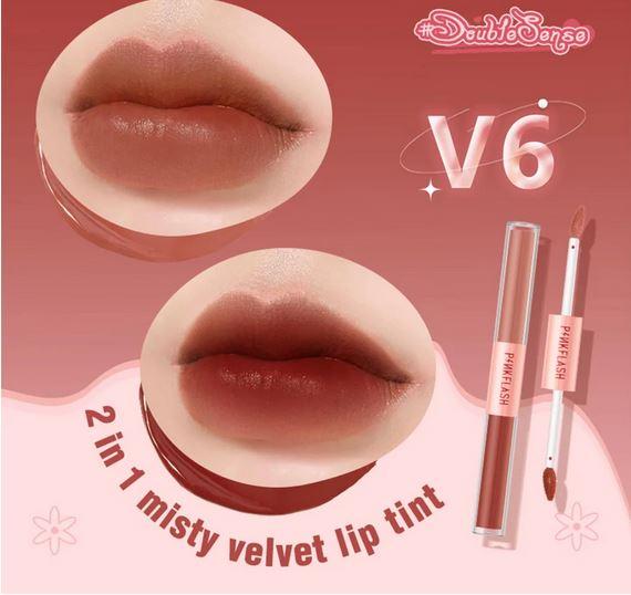 Gambar PINKFLASH DoubleSense 2 IN 1 Dual-ended Lipstick ombrelips - V06 dari Dhea Tokopedia21 undefined Tokopedia
