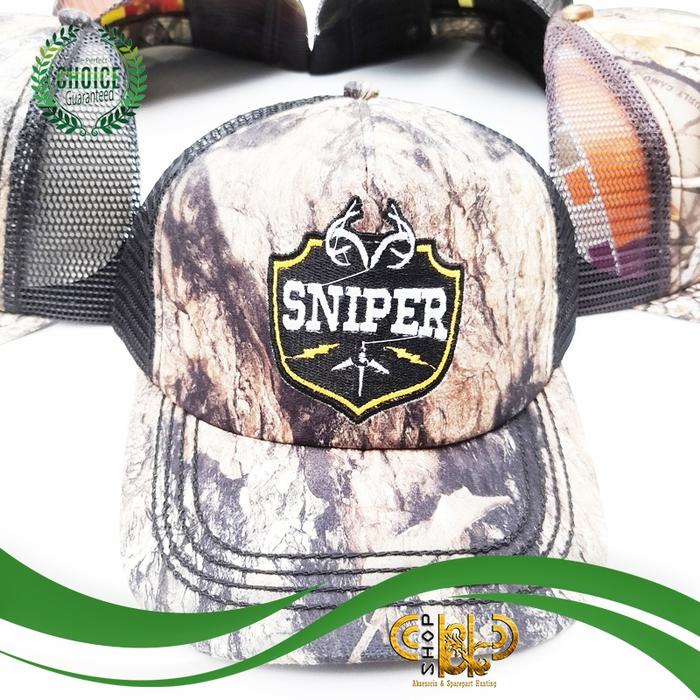 Gambar topi jaring camo hunting - Sniper dari P&P Online Store undefined Tokopedia