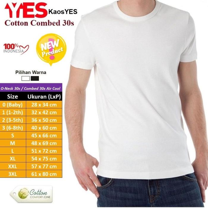 Gambar Kaos Polos T-Shirt Lengan Pendek - Catton Combed 30s - Putih, Kid 1 dari Hygmatic undefined Tokopedia