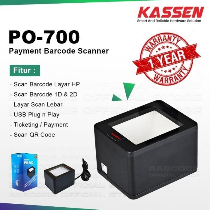 Gambar Scanner Barcode Kassen PO-700 / PO700 USB 1& 2 Dimensi QR Code Efaktur - Kassen PO700 dari Barcode Store Solutions undefined Tokopedia