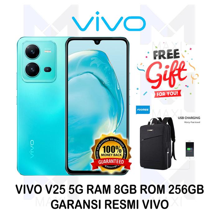 Gambar VIVO V25 5G 8/256 RAM 8GB RAM 256GB GARANSI RESMI - Aquamarine Blue dari Maxi phone cell undefined Tokopedia