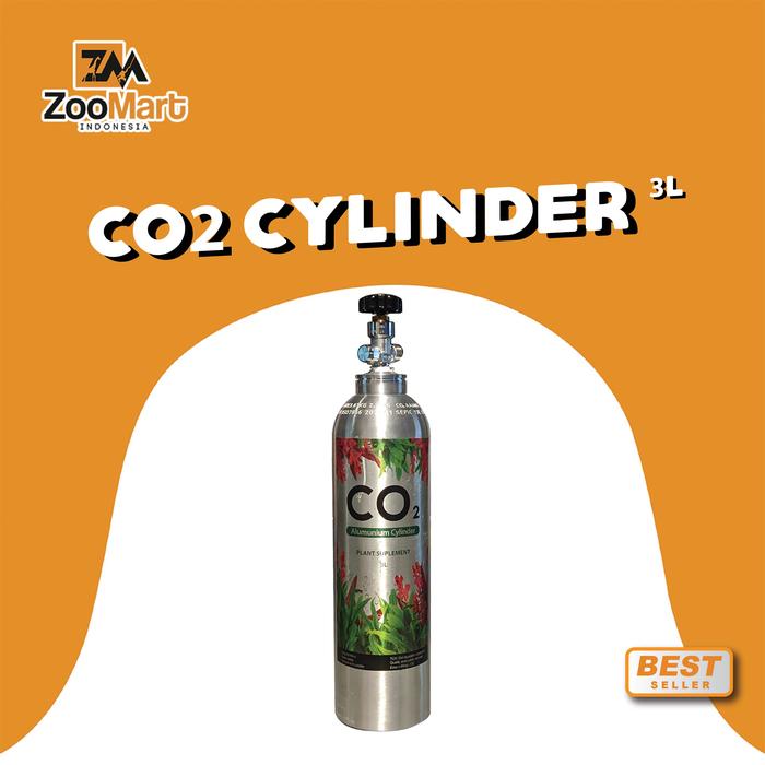 Gambar Alumunium Co2 Cylinder / Tabung Co2 Alumunium - 3 Liter dari ZooMart Indonesia undefined Tokopedia