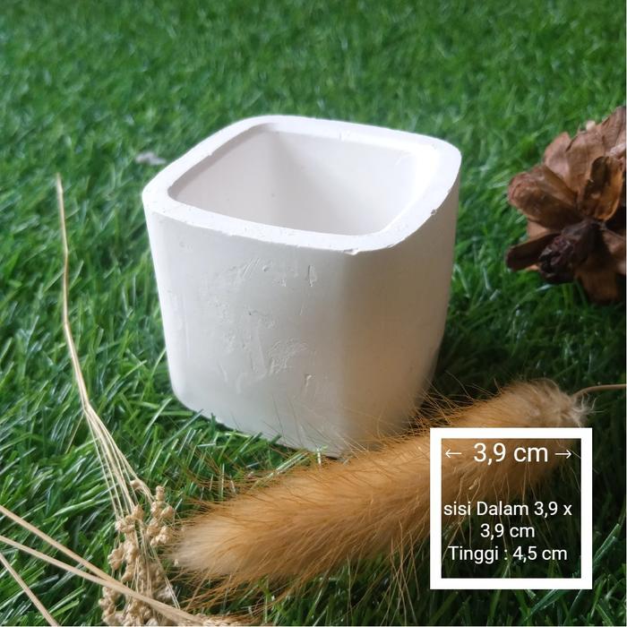 Gambar POT GIPSUM KAKTUS MINI POT TEA LIGHT CANDLE HOLDER TEMPAT LILIN -POLOS - POT A dari Tenonenonet undefined Tokopedia