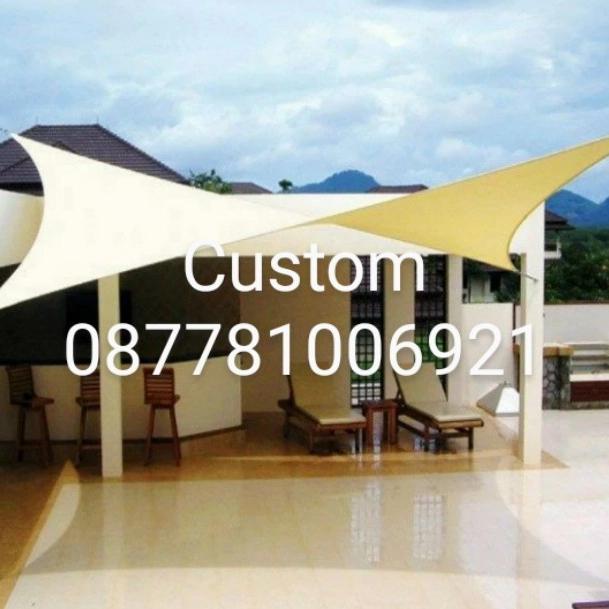 Gambar 300D 160Sm 4x4 sun shade sail GARDEN patio Wining KANOPI TAMAN PILA dari Outlet Outdor undefined Tokopedia