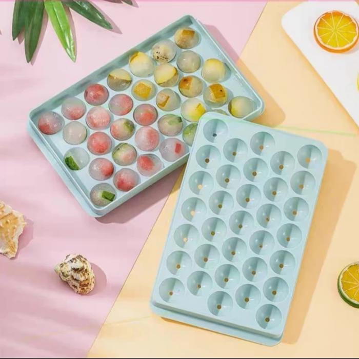 Gambar cetakan es batu bulat ice ball mold 33 cube lubang puding jelly agar2 dari Gold bali acc undefined Tokopedia