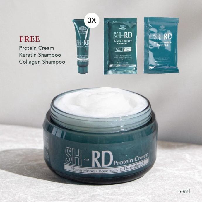 Gambar [BISA COD] SHRD Protein Cream | Hair Vitamin & Heat Protection - 80ml - 150ml dari athaya shop tangerang undefined Tokopedia