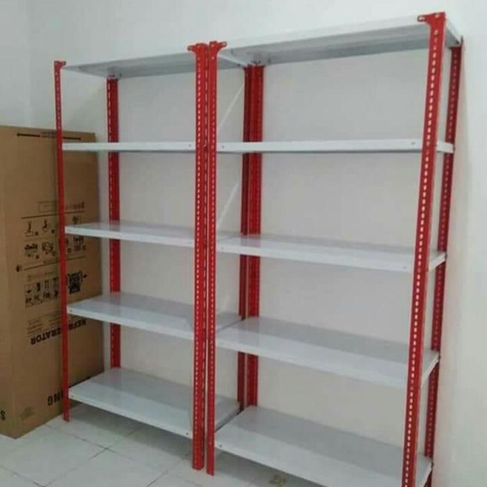 Jual rak besi siku bisa bongkar pasang P 100 L 40 T 200 susun 5 ...
