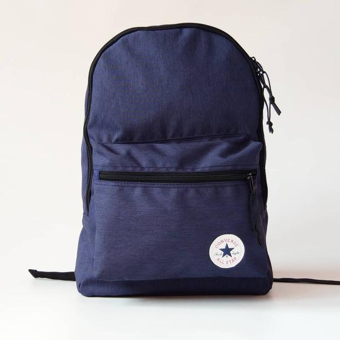 Gambar Backpack Converse Black logo white/original - navy dari SVRO undefined Tokopedia